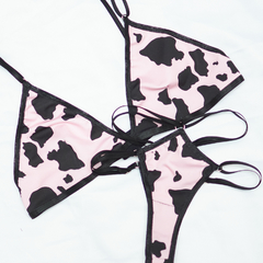 Conjunto lencería de Lycra - Vaca - comprar online