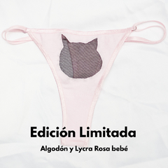EDICIÓN LIMITADA Color Rosa - Cola less de Algodón y Lycra Gato