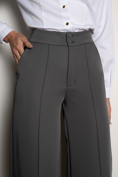 Calça Pantalona Cinza - comprar online