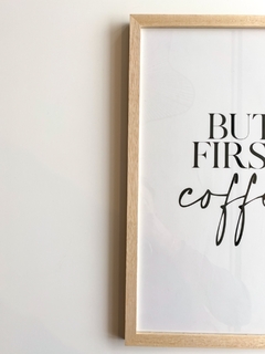 CUADRO BUT FIRST COFFEE 32X42 - comprar online