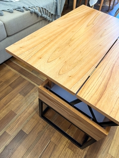 Imagen de MESA RATONA EXTENSIBLE HIERRO NEGRO Y PARAISO