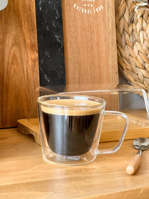 TAZA DOBLE VIDRIO RECTO 180ML