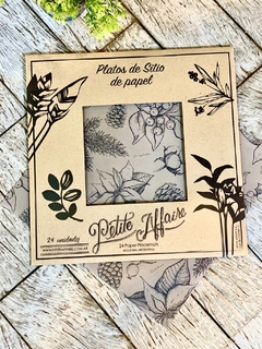 PACK X24 PLATO DE SITIO PAPEL CHRISTMAS MOOD - DecoHome