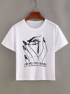 Camiseta "I'm not crying baby..." Demi Lovato