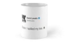 Caneca "Oops. I spiled my tea" Demi Lovato
