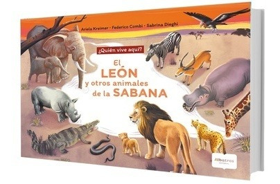 El león y otros animales de la sabana - Kreimer, Combi