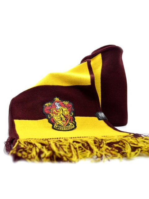 Bufanda Gryffindor Original Rayada Con Escudo - Harry Potter