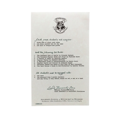 Carta Admisión Harry Potter - Inglés Licencia Oficial - tienda online