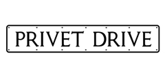 Vinilo Private Drive - Harry Potter Licencia Oficial