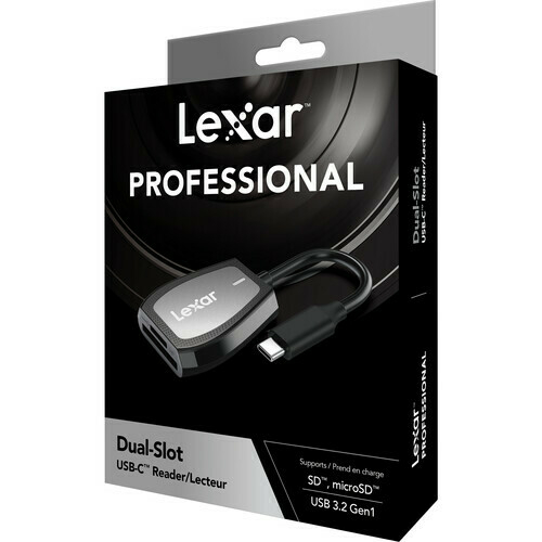 Leitor Lexar LRW470U SD UHS-II / MICRO SD UHS-II (USB C 3.2 Gen 2) - CAMERA NINJA • PHOTO VIDEO STORE