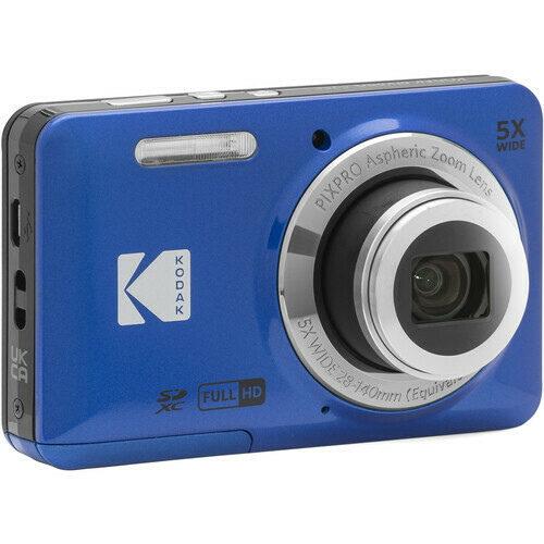 Câmera Digital Compacta Kodak PIXPRO FZ55 (azul) - CAMERA NINJA • PHOTO VIDEO STORE