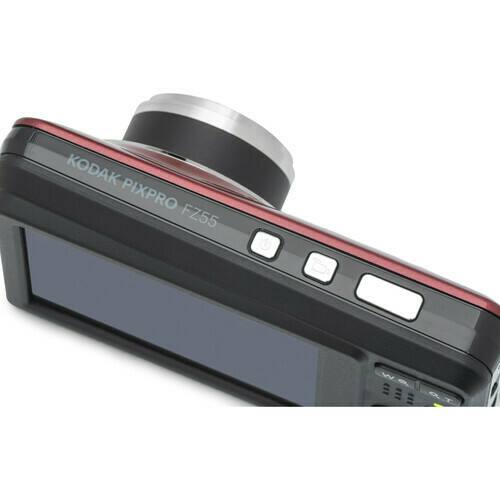 Câmera Digital Compacta Kodak PIXPRO FZ55 (vermelha) - loja online
