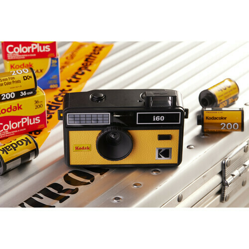 Imagem do Camera de Filme Reutilizável Kodak i60 - Yellow / Amarela (Analógica 35mm c/ Flash) - Edição Comemorativa Kodak Instamatic 100 (1963)