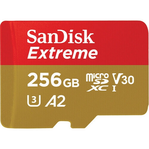 Micro SD - Sandisk Extreme UHS-I V30 - 256gb 190 mb/S na internet