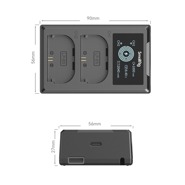 Carregador Duplo LCD SmallRig 4084 (Bateria Canon LP-E6NH) na internet