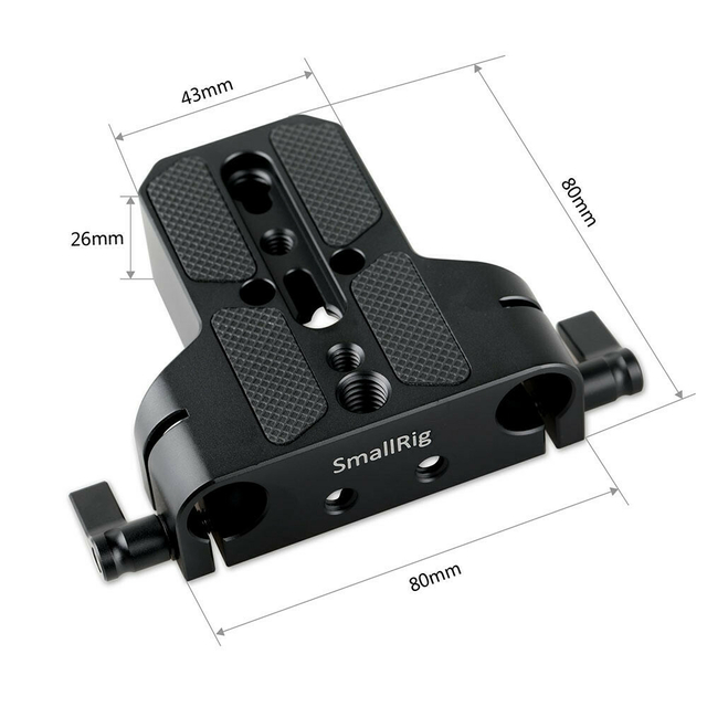 Baseplate SmallRig 1674 (rod clamp duplo 15mm) - comprar online