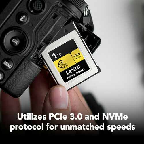 Lexar 1TB Professional CFexpress Type B (read 1900 MB/s - write 1500mb/s - Gold Series) - LCXEXPR001T-RNENG na internet