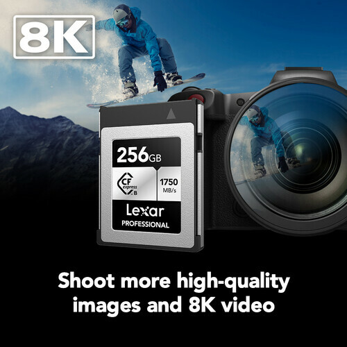 Lexar 256gb Professional CFexpress Type B (1750 MB/s - Silver Series) - CAMERA NINJA • PHOTO VIDEO STORE