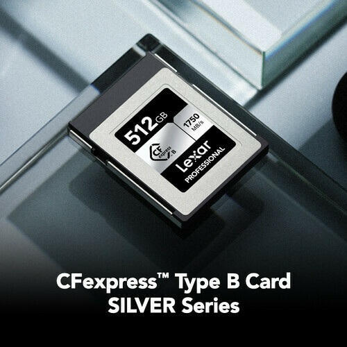 Lexar 512gb Professional CFexpress Type B (1750 MB/s - Silver Series) - LCXEXSL512G-RNENG - comprar online