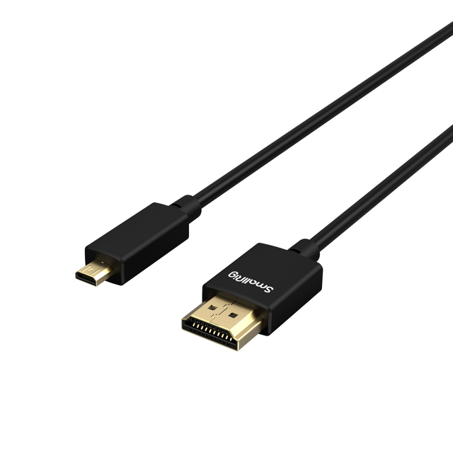 Cabo Ultra Slim Smallrig 3042 (D/A - micro hdmi/hdmi - 4k/60hz - 35cm) - comprar online