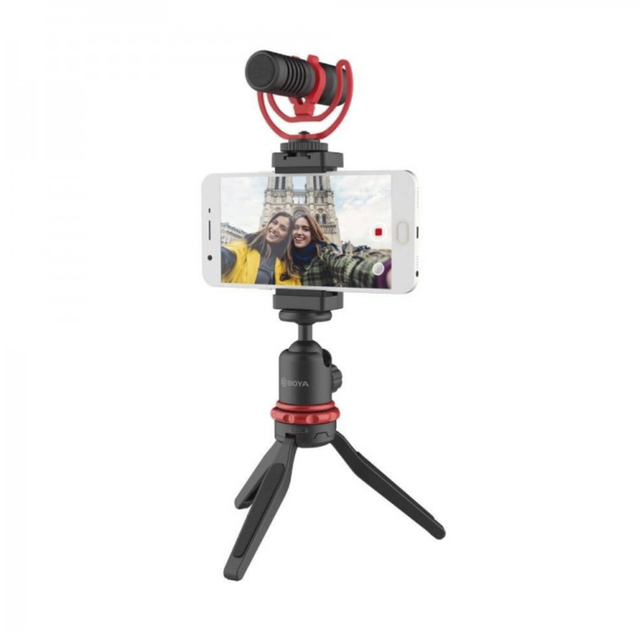 Kit Vlogger Boya By-vg350 ( Gravação Profissional para Smartphone - Tripé / Led / Microfone BY-MM1) - comprar online