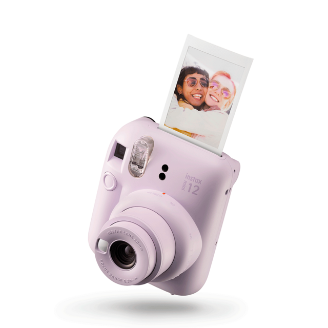 Kit Câmera Instax Mini 12 Lilás com pack 10 fotos Macaron e Bolsa - loja online