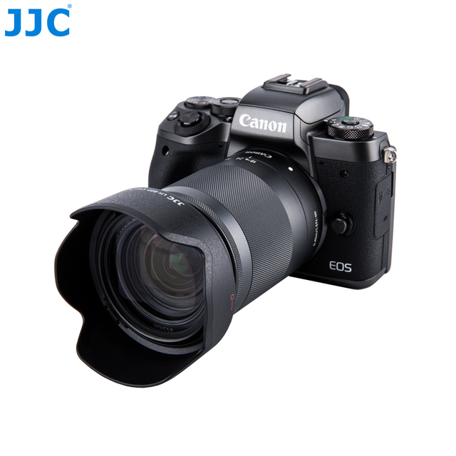 Parasol JJC LH-60F para Lente Canon EF-M 18-150mm f/3.5-6.3 IS STM - RF-S 18-150mm F3.5-6.3 IS STM (Substitui Canon EW-60F) na internet