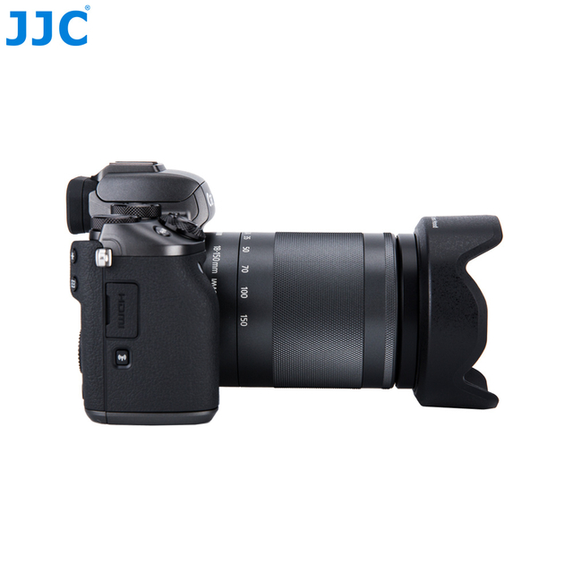 Parasol JJC LH-60F para Lente Canon EF-M 18-150mm f/3.5-6.3 IS STM - RF-S 18-150mm F3.5-6.3 IS STM (Substitui Canon EW-60F) - CAMERA NINJA • PHOTO VIDEO STORE