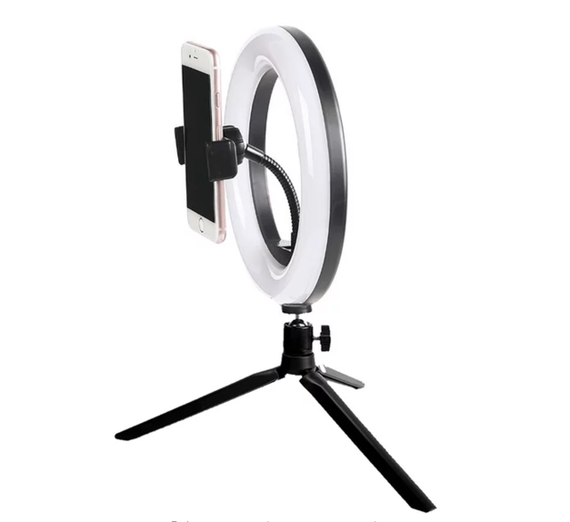 Ring Light Portátil LED 8" VIVITAR ( tripé de mesa com sup. celular) na internet