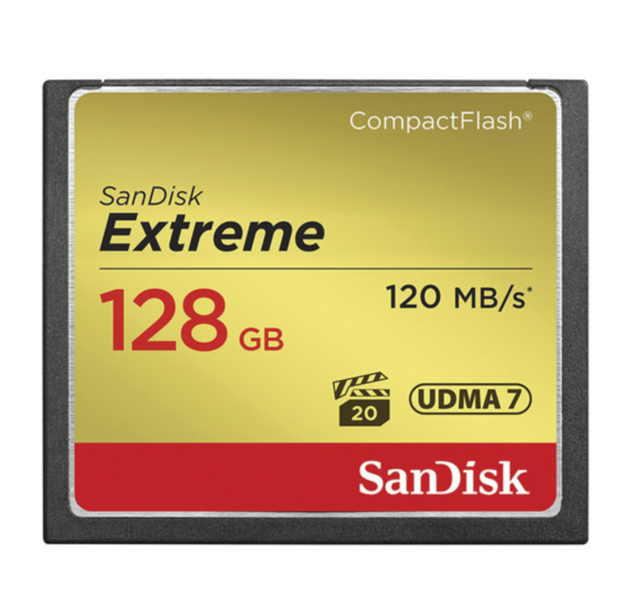 Compact Flash - Sandisk Extreme 128gb 120mbs - comprar online