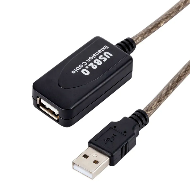 Cabo Extensor USB 2.0 - Transferência de dados (5 metros com Repetidor de Sinal) - comprar online