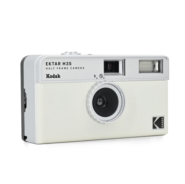 Camera de Filme Reutilizável Kodak Ektar H35 Half Frame - White (Analógica 35mm c/ Flash) - comprar online