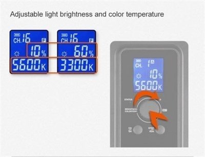 Iluminador Led Godox 260C (Controle e Fonte Ac) - loja online