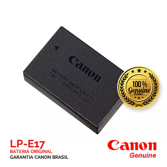 Bateria Canon LPE17 (original com garantia canon) - comprar online