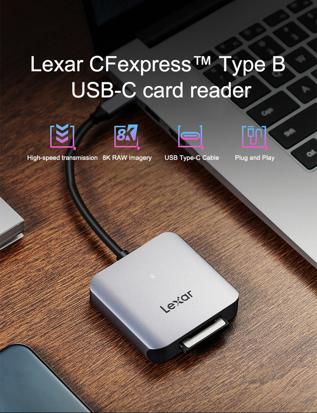 Leitor Lexar LRW510U CFexpress Tipo B (USB C 3.2 Gen 2) na internet
