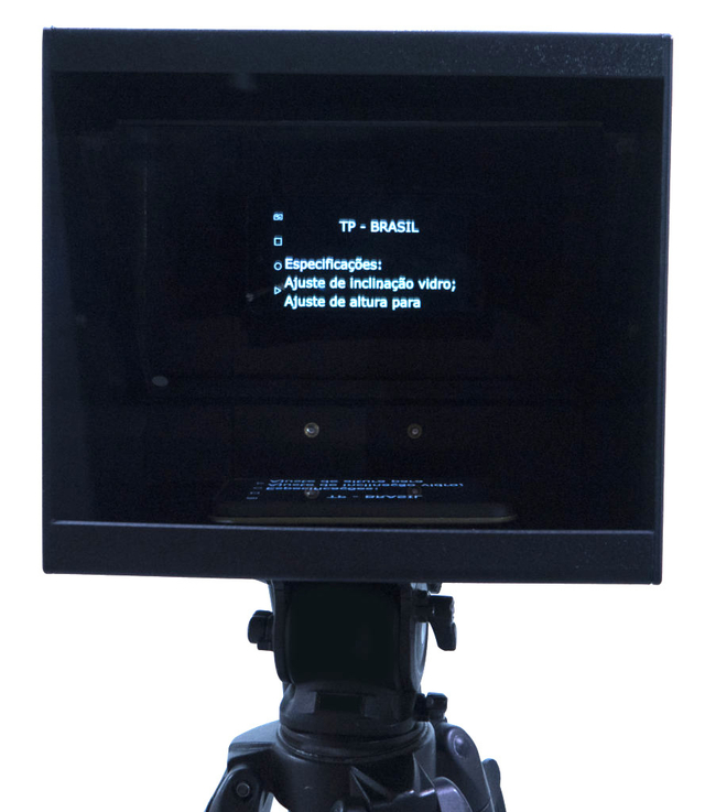 Teleprompter Mini TP + Tripe Hidráulico NT777 (190cm / 4Kg) - CAMERA NINJA • PHOTO VIDEO STORE