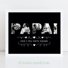 Presente personalizado dia dos pais com fotos e frase