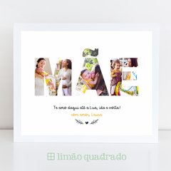 Quadro personalizado com fotos para o dia das mães