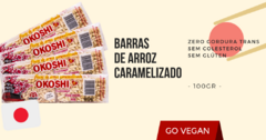 Barras de Arroz Caramelizado 100g Okoshi - comprar online