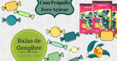 Balas de Gengibre com Própolis Zero Açúcar Amatuvida - comprar online