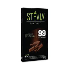 Chocolate 99% Cacau Stévia Genevy 80g
