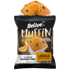 Muffin de Laranja Belive Zero Açúcar, Glúten e Lactose