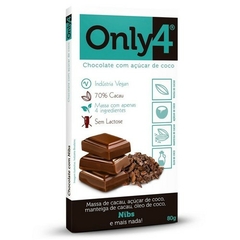 Kit Com 2 Caixas Chocolate Vegano 70% Cacau Nibs Only4 80g