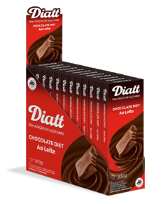 Chocolate Ao Leite Diet 25g Display Com 12 Unidades Diatt - comprar online