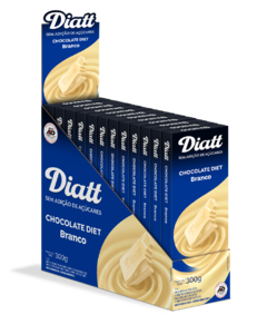 Chocolate Branco Diet 25g Display Com 12 Unidades Diatt - comprar online