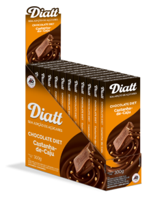 Chocolate Castanha de Caju Diet 25g Display com 12 Unidades Diatt - comprar online