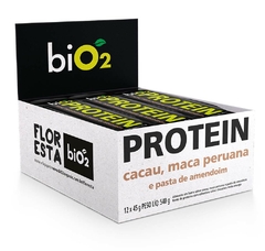 Bio2 Barra Protein Vegana Cacau E Maca Peruana 45g Cx 12 Unid