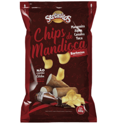 Chips de Mandioca Barbecue 50g Sertanitos