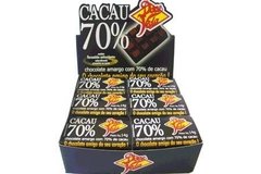 Chocolate 70% Cacau Natural 14g Doce Vida Display 24 un