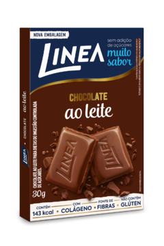 Linea Chocolate Ao Leite 30g Sem Açúcar - 15 Unidades na internet